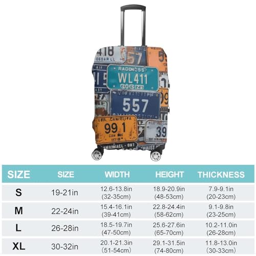 Travel Luggage Cover Elastic Washable Suitcase Cover Fashion Scratch-Resistant Baggage Covers License Plate Suitcase Protector Fit 18-32 Inch Luggage2