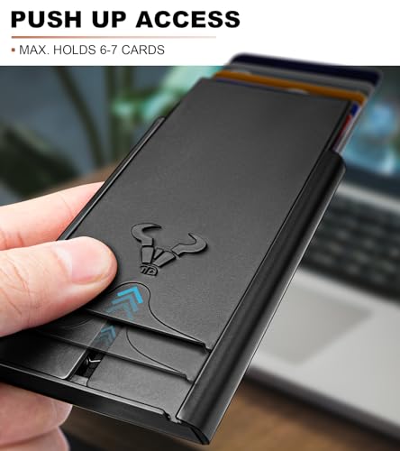BULLIANT Slim Wallet, Men Front Pocket Wallet Money Clip 5Cards-Sliding Design2
