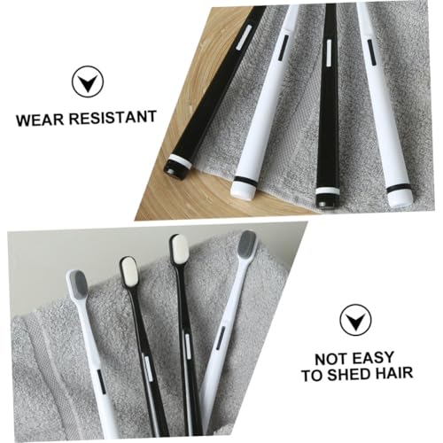 TOGEVAL 4 Stück Weiche Zahnbürsten für Empfindliches Zahnfleisch Erwachsene und Schwangere Sanfte Reinigung Kompakt Leichte Handzahnbürste zur Mundpflege – Bild 7