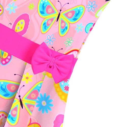 Image of BAOHULU Toddler Girls Swimsuit One Piece Cute Floral Dress Swimwear 3-8 Years