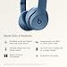 Beats Solo 4 - Wireless On-Ear Bluetooth Headphones, Up to 50-Hour Battery Life, Ultra-Lightweight Comfort, Powerful and Balanced Sound, Apple & Android Compatible - Slate Blue