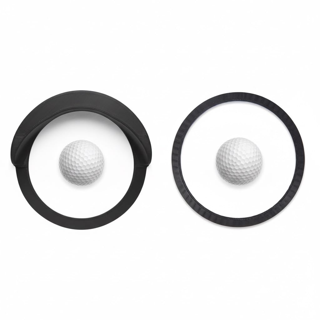 Holon Indoor Golf Putting Hole “ON” - 2 PACK, 1x holon indoor putting cup 1x lag putting ring - Golf Gift Box (Black 2 Pack)