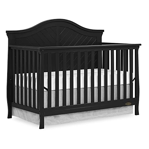 Dream On Me Kaylin 5-In-1 Convertible Crib In Black, Greenguard Gold Certified , 56X31X47 Inch (Pack Of 1) #TOP20