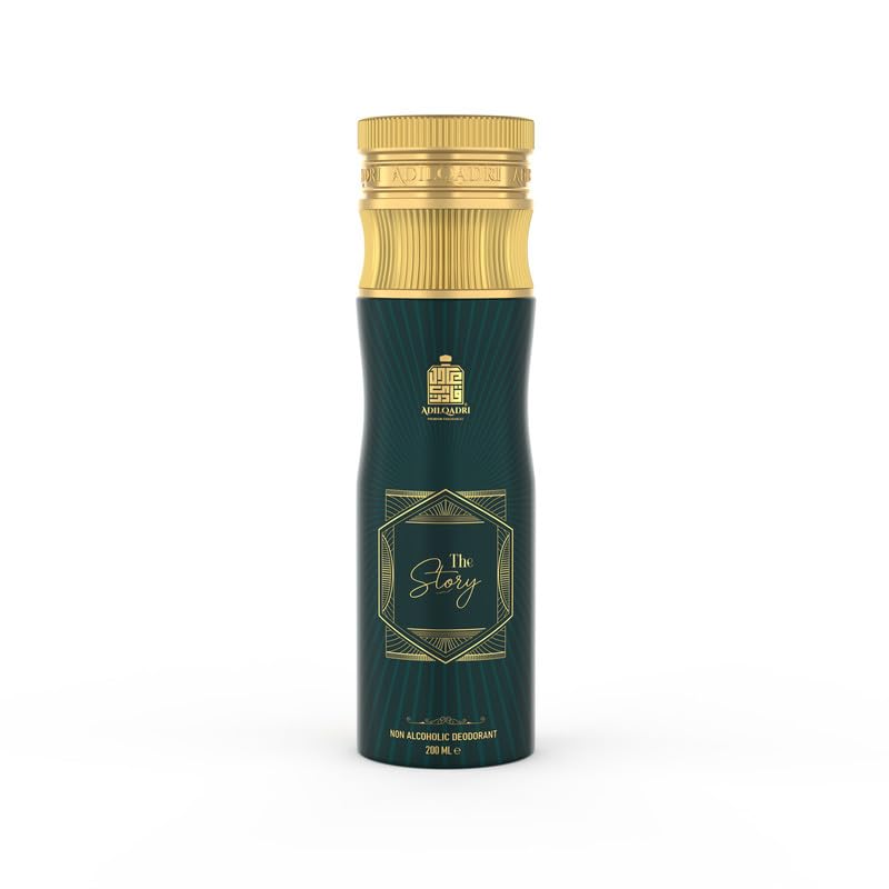Image of Adilqadri The Story Deodorant Body Spray for Men & Women | 100% Non-Alcoholic | Long-Lasting French Fragrance | 200ml