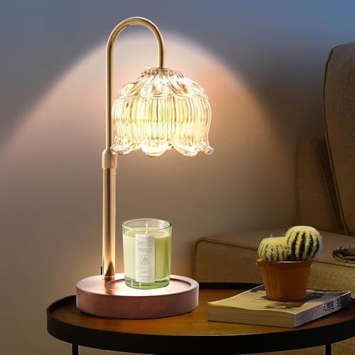 YelaJoy Fragrance Candle Warmer LampElectric Candle Warmer with Timer & DimmerMom Birthday Gifts for Women House Warming Gifts New Home Bedroom Decor