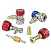 Produktbild Lichamp R134A A/C Selbstdichtender Dosengewindebohrer mit R134A-Adaptern, Auto AC R134 134A 134 Kupplungen, Anschluss-Set