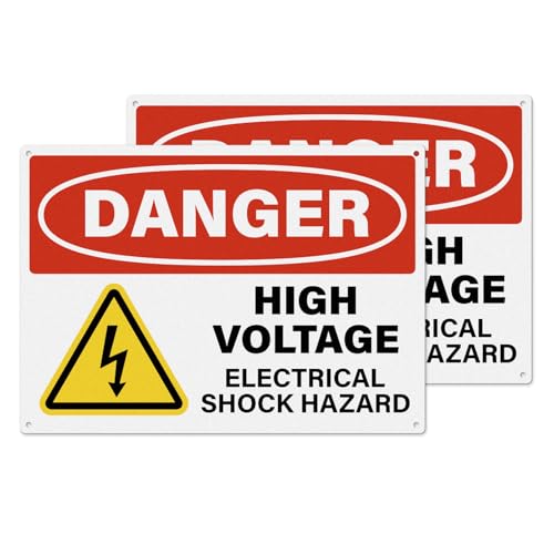 Panneau danger haute tension réfléchissant et étanche