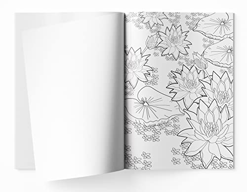 Flowers Coloring Book for adults