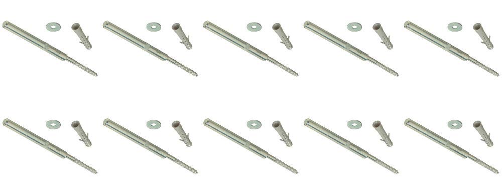 Gas N Pow3r Concealed Floating Shelf Supports Brackets 120Mm Hidden Masonary Fix X10