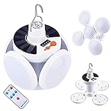 ❤【Luz remota】: la luz de camping puede ajustar hasta 5 modos de iluminación a través del control remoto. La luz de la tienda de campaña se puede ajustar hasta 10 metros con el control remoto, y su luz fuerte dura aproximadamente 7 horas.
