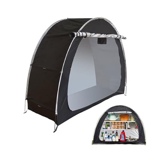 Almacenamiento de bicicletas al aire libre – Cobertizo portátil para el polvo, bolsa organizadora ligera | Almacenamiento de bicicletas estilo tienda de campaña, equipo de camping impermeable para