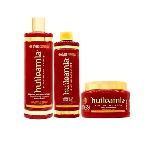 Kit Entretien Shampoing Sans Sulfate & Masque et Soin Cheveux Indien Amla Plex - 2x500ml + 300 ml