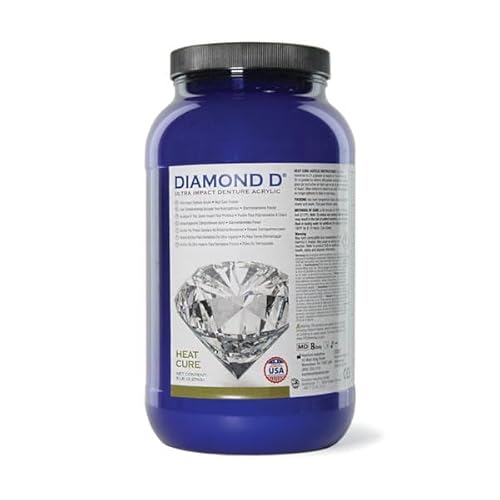 Keystone 1013021 Diamond D Denture Acrylic Heat Cure Original Shade 5Lbs