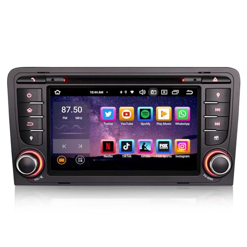 【Funzioni ricche】L'autoradio è dotata di decoder canbus incorporato e supporta i comandi al volante; sistema di amplificazione DSP incorporato con selezione dell'equalizzatore reale a 30 bande e regolazione di 5 effetti sonori, per ottenere un effetto sonoro perfetto in auto; supporto della funzione vivavoce Bluetooth con streaming audio A2DP; supporto dello schermo diviso; supporto delle funzioni opzionali DAB+, TPMS, OBD2, DVR, telecamera di retromarcia, ecc.