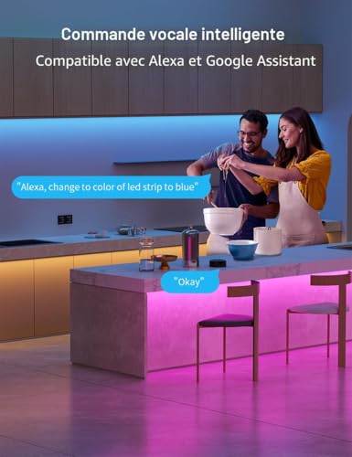 HOVVIDA Ruban LED LED 20M WiFi - Prise en main et installation