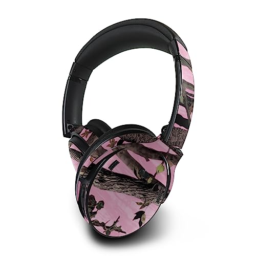 Image of MightySkins Skin Compatible with Bose QuietComfort 45 Headphones - Pink Tree Camo | Protective, Durable, and Unique Vinyl Decal wrap Cover | Easy to Apply, Remove, and Change Styles | Made in The USA