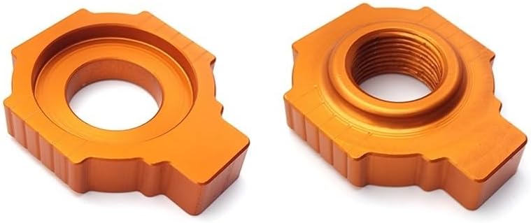 Motorcycle Axle Blocks Chain Adjuster Fit for EXC SX SXF XC-F FC FE TC TE 125 250 450 Rear Axles Tensioner