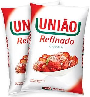 Granulated and Refined Sugar União Bundle by Brazilian Corner | União Granulated and Refined Sugar by Brazilian Corner [2PACK] | Açucar Refinador e Granulado Bundle by Brazilian Corner [2PACK] (Refined Sugar 1Kg)