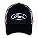 Blue Ford Racing Hat for Men - Stars and Stripes Patriotic Adjustable Automotive Baseball Cap