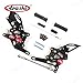 Arashi(Version 2.0) Adjustable Rearsets for KAWASAKI NINJA 250R EX250J SE 2008-2012 Motorcycle Accessories Foot Pegs Footrests Rear Set Black 2009 2010 2011