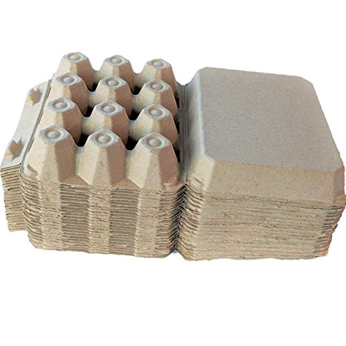 Vintage Blank Egg Cartons- Classic 3x4 Style Holds 12 Large Eggs, Sturdy Design Made from Recycled Cardboard (25) - Thumbnail 5