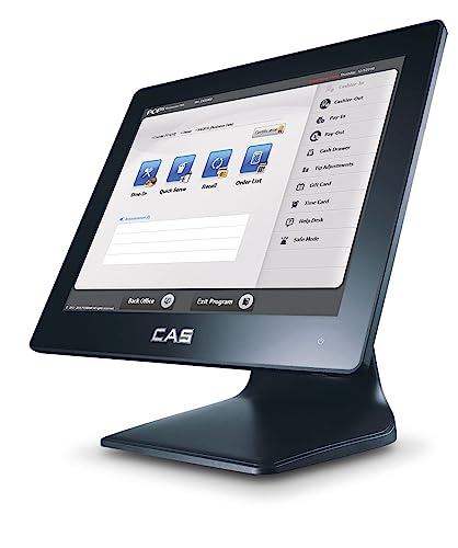 CAS 15″ Touchscreen Monitor, LED TFT Touch Screen Display LED Monitor 1024×768 Resolution VGA for PC/POS Cashier Retail Restaurant Bar Coffee Store Menu Order Point of Sale