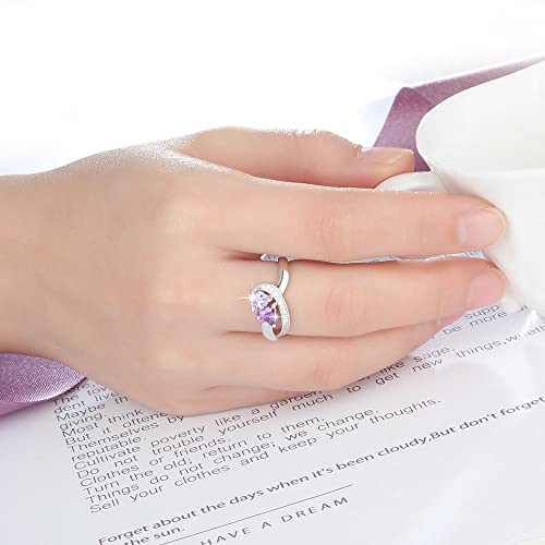 Lam Hub Fong Personalized Birthstone Rings For Women Promise Name Rings For Her Custom Mother‘s Ring With 2 Birthstones Mother Daughter Mother's Day Rings For Mom Gifts #TOP5