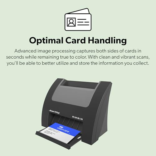 Ambir nScan 690gt-AS High-Speed Vertical Card Scanner for Windows PC and MAC - Thumbnail 2