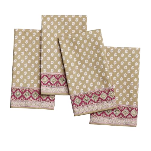 Maison d' Hermine Cloth Napkins Set of 4 Reusable 100% Cotton (18" x 18")