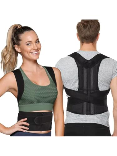 Dik Duruş Korsesi, Dik Duruş Desteği, Kamburluk Önleyici Balenli Destekleyici Unisex Sırt Korsesi