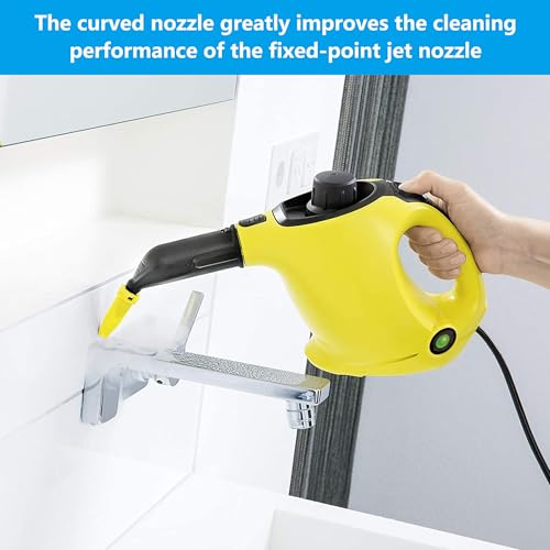 HAOBIN Dampfreiniger Power Nozzle Ersatz Zubehör für Dampfreiniger Kompatibel mit SC-Serie Modellen Langhals Kurz Schwarz Düsen Vakuum Zubehör ABS Material für Böden Fliesen Teppiche