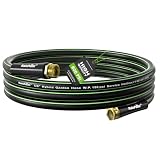 RAINPOINT Manguera de jardín de 15 pies x 5/8 pulgadas, accesorios macho a hembra