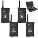MIMIRACLE Referee Headset, Referee Communication System with Suitcase Earphone, Bluetooth Intercom for Football Soccer Handball -4Pack
