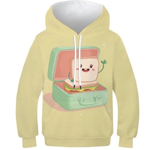 Sweat-shirt durable enfant pour éviter l'usure précoce pull à capuche 10-12 ans