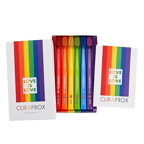 Curaprox Handzahnbürste – Rainbow Limited Edition | Ultraweich Für Empfindliches Zahnfleisch Und Zähne | 6 Stück | Farbenfrohes Design Curaprox Handzahnbürste – Rainbow Limited Edition | Ultraweich Für Empfindliches Zahnfleisch Und Zähne | 6 Stück | Farbenfrohes Design