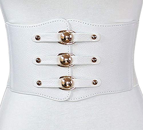 Nanxson Womens Elastic Wide Waist Band Tied Waspie Corset Obi Waist Belt PDW00772