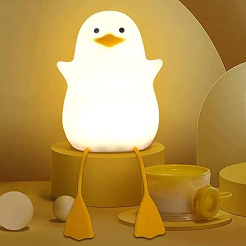 Crtivetoys Cute Seagull Night Light For Kids Animal Silicone Nursery Led Table Lamp Children's Dimmable Baby's Room Decoration Bedside Touch Timer Table Usb Charger Cartoon Duck Night Light #TOP2