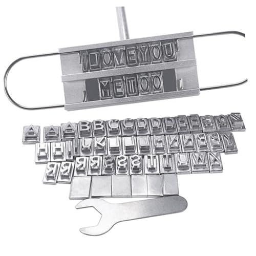 Set de hierro para marcar BBQ de aluminio con letras miniatura 1