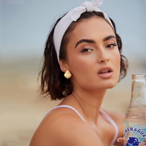 FAMARINE Gold Silver Clip on Earrings Shell Earrings Women2