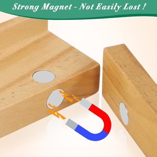 Set de 4 Soportes de Mahjong de Madera 17 Pulgadas miniatura 5