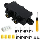 Caja Estanca Exterior Electrica Impermeable IP68,Caja Electrica Exterior,Cajas de Conexiones,Conectores Cables Electricos de 2 Vía,Conectores Electricos para Cables 4-8mm, 6-11mm + Accesorios