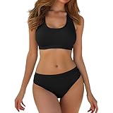 Vikinis para Mujeres Bañadores Mujer Bañador Vientre Plano Bikinis Ropa De Playa Trajes Baño 2 Piezas Talla Grande Bikini Blanco Triquini Bandeau Partes Arriba Conjunto Sin Tirantes 2026 Brasileño