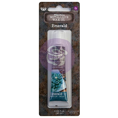 Finnabair Art Alchemy Metallique Wax .68 Fluid Ounce-Emerald