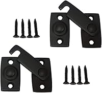 Vista 16 de QCAA Barra de obturador/pestillo de puerta de latón macizo, 7/8" x 2-3/32", latón pulido, paquete de 2, fabricado en Taiwán