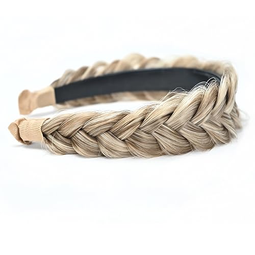 Sthejfb Wide Braided Headband Hoop Fashion Hair Accessories Elastic Non-Slip Band For Women And Girl (Goledn Brown) #TOP7