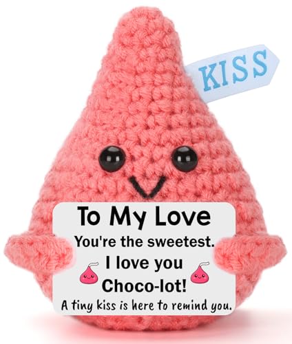 Inspirational Gifts for Women Girls - Funny Crochet Gnome Birthday Gift for Her College Friends Coworker Teen Girls Teacher, Stress Relief Cheer Motivational Positive Support Presents