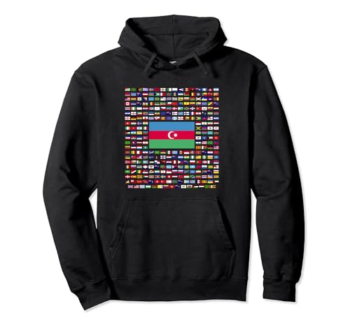 Azerbaijan Exploring World Flags Pullover Hoodie