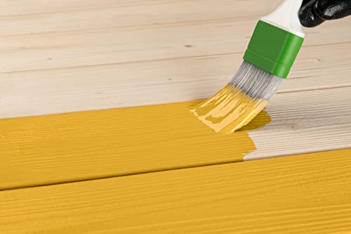 Ica For You FNL08 - Wetterschutzfarbe Für Holz und Metall, Hoher Aussenschutz, Schwedengelb - 2,5 L - FNL08-0250