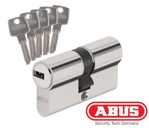 ABUS Türzylinder D6N - Schließzylinder für Wohnungstüren, vernickelt, 35x60 mm - 52757