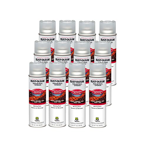 Rust-Oleum Construction Marking Spray Paint, Water-Based, Clear